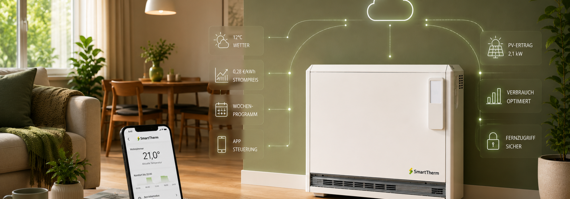 Speicherheizung mit intelligenter Steuerung