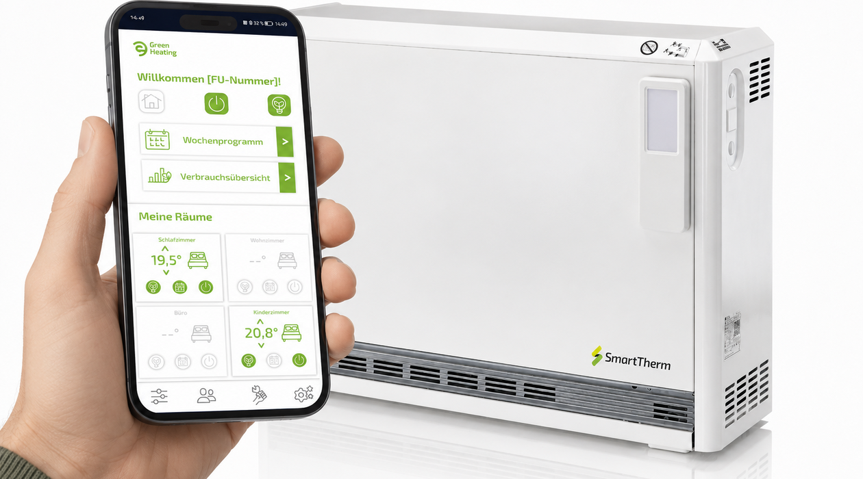 Smartphone mit SmartTherm App